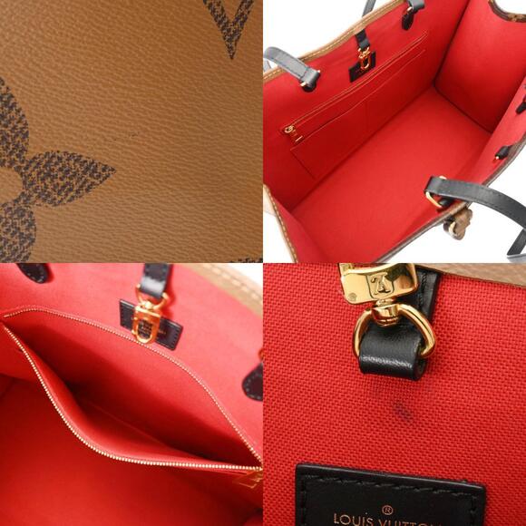 Louis Vuitton Monogram Giant On the Go Tote Brown Reverse Canvas Handbag - Picture 11 of 12